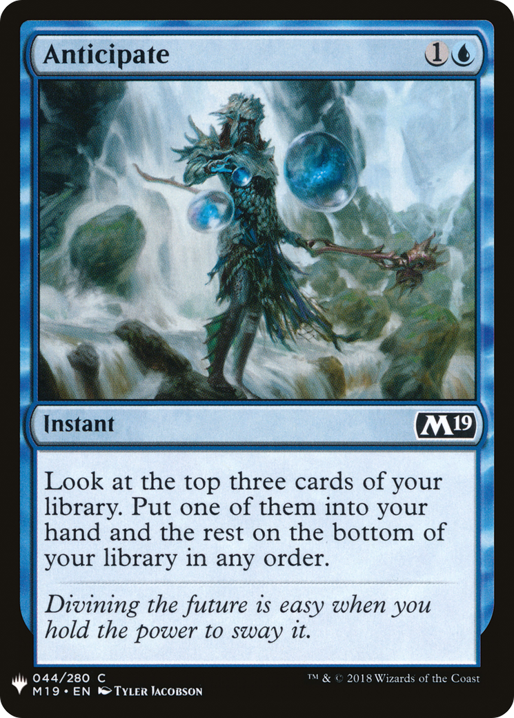 Anticipate (LIST-M19-44) - The List