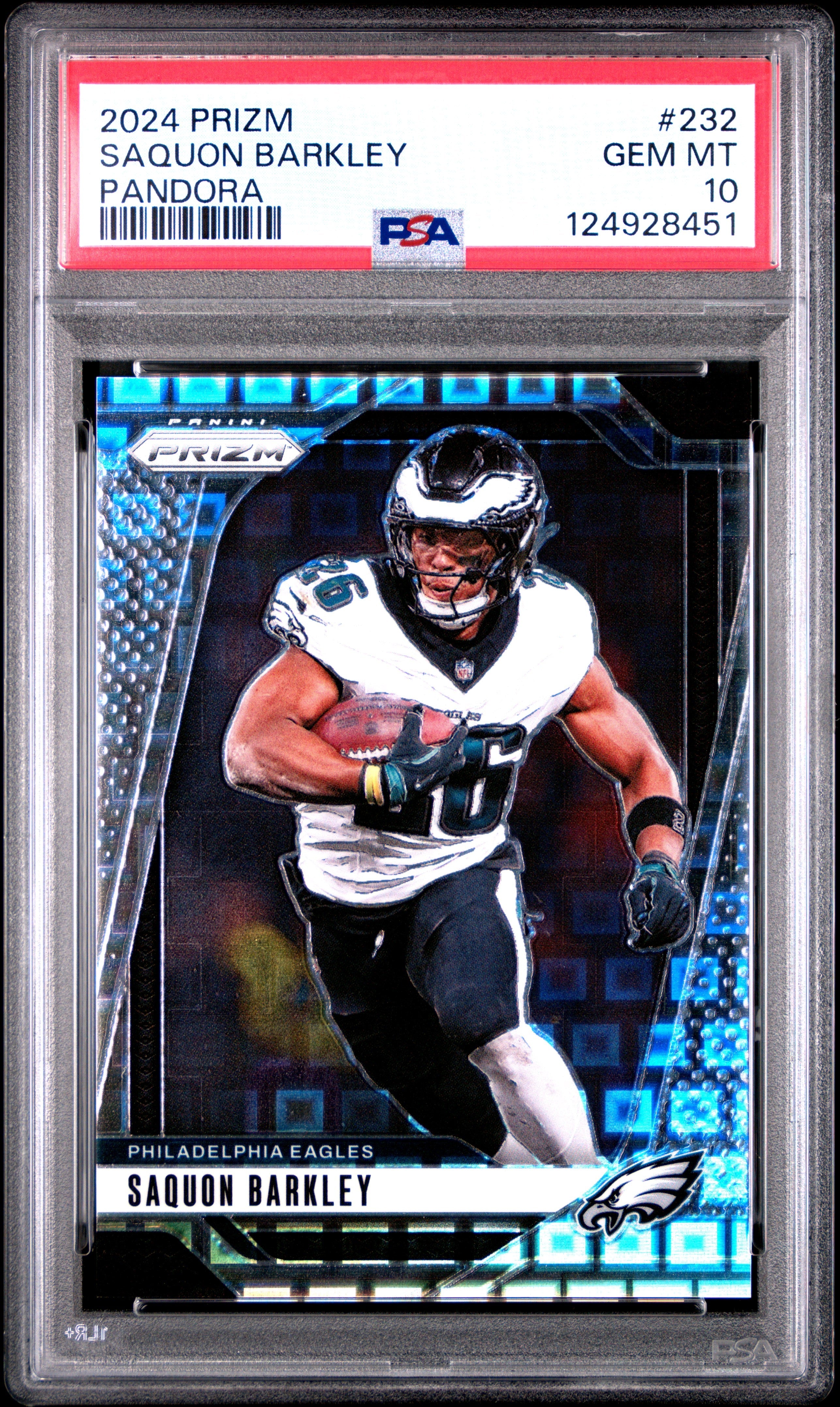 2024 Panini Prizm Pandora Saquon Barkley 10 PSA #232