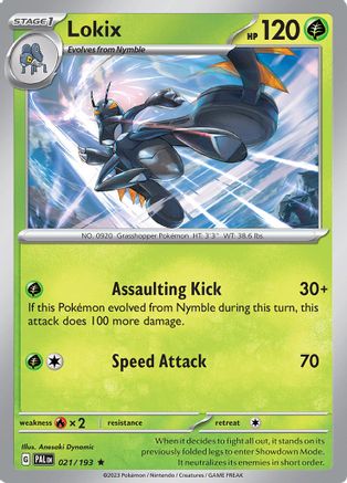 Lokix 021/193 - SV02 Paldea Evolved Reverse Holofoil