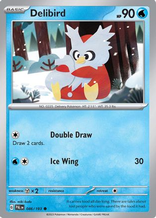 Delibird 046/193 - SV02 Paldea Evolved Reverse Holofoil