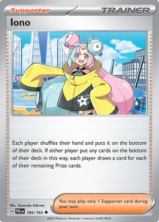 Iono 185/193 - SV02 Paldea Evolved Reverse Holofoil