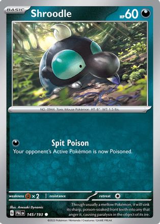 Shroodle 145/193 - SV02 Paldea Evolved Reverse Holofoil