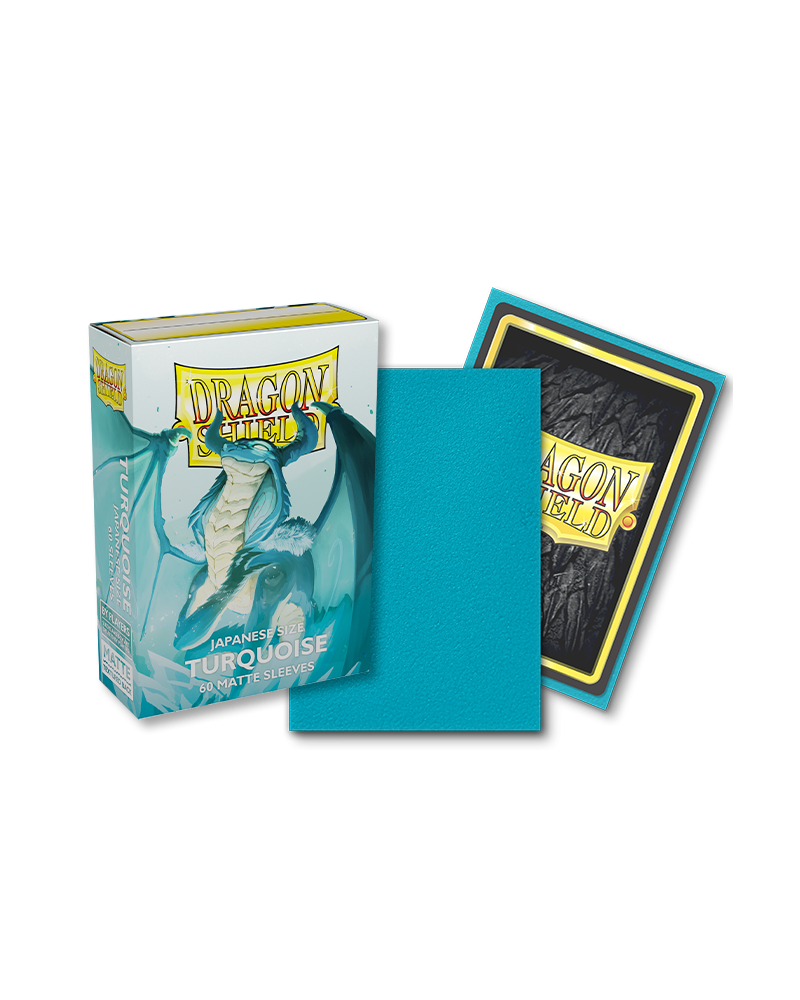 Dragon Shield: Japanese Size 60ct Sleeves - Turquoise (Matte)