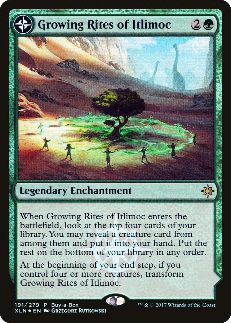Growing Rites of Itlimoc // Itlimoc, Cradle of the Sun (BABP-191) - XLN Treasure Chest: (compasslanddfc) Foil