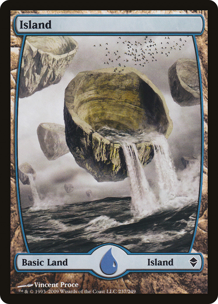 Island (ZEN-237) - Zendikar Foil