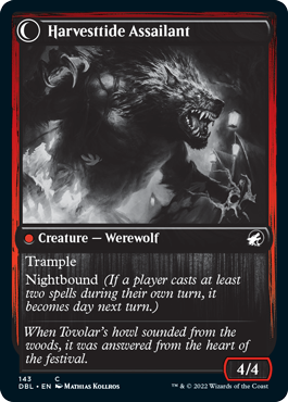 Harvesttide Infiltrator // Harvesttide Assailant (DBL-143) - Innistrad: Double Feature: (Double Faced Transform) Foil