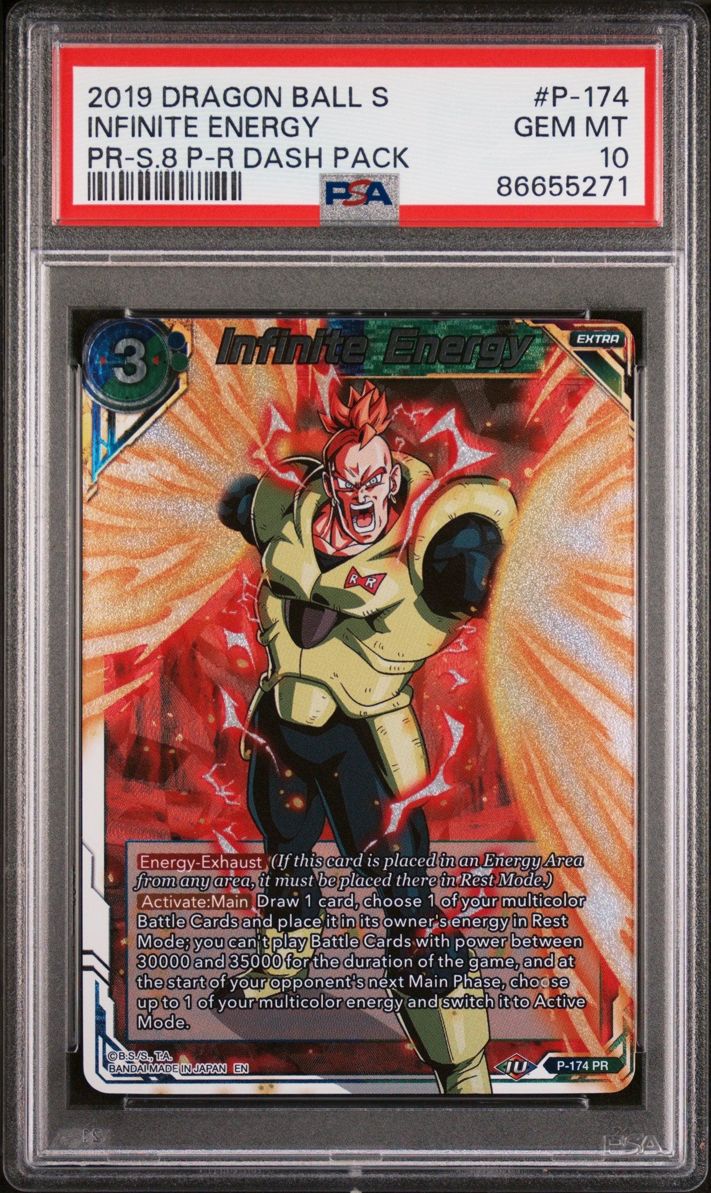 2019 DRAGON BALL SUPER INFINITE ENERGY #P-174 - PSA 10