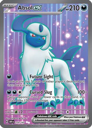 Absol ex 214/197 - SV03 Obsidian Flames Holofoil