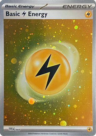 Basic Lightning Energy (Cosmos Holo) 004 - SV01 Scarlet & Violet Base Set Holofoil