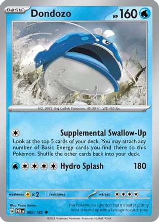 Dondozo 055/182 - SV04 Paradox Rift Reverse Holofoil