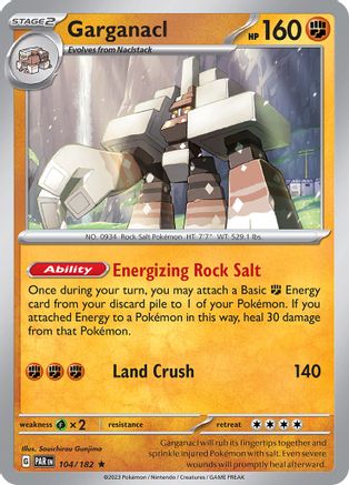 Garganacl 104/182 - SV04 Paradox Rift Reverse Holofoil