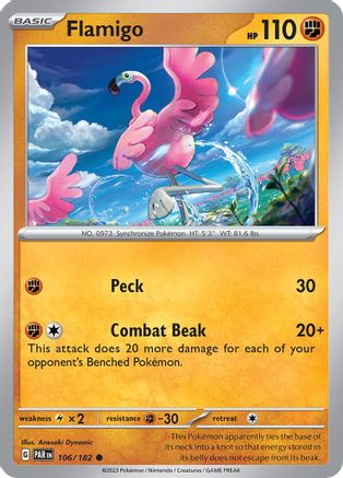 Flamigo 106/182 - SV04 Paradox Rift Reverse Holofoil
