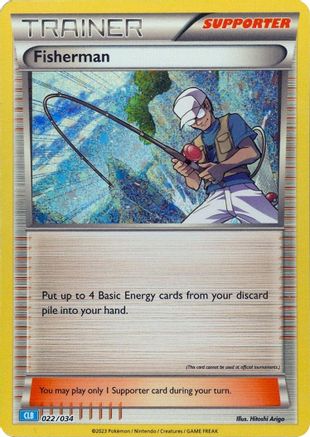 Fisherman 022/034 - Trading Card Game Classic Holofoil