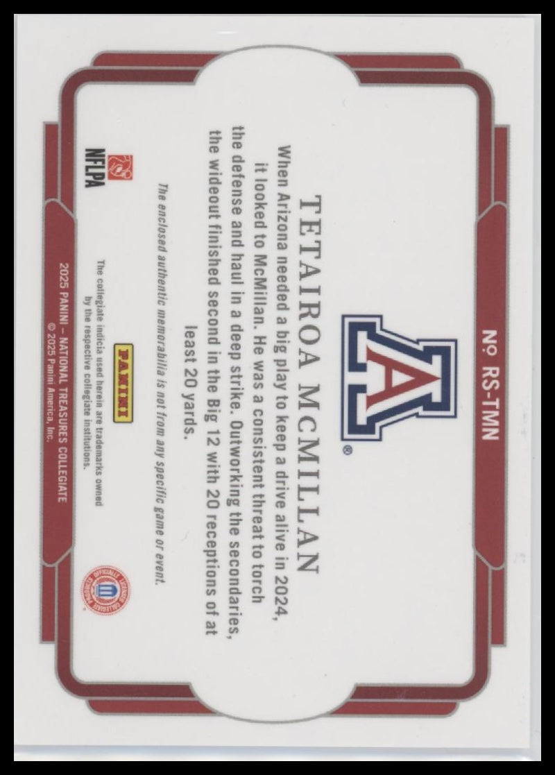 2025 Panini N.T. Rookie Silhouettes Silver Tetairoa McMillan #/49 #RS-TMN