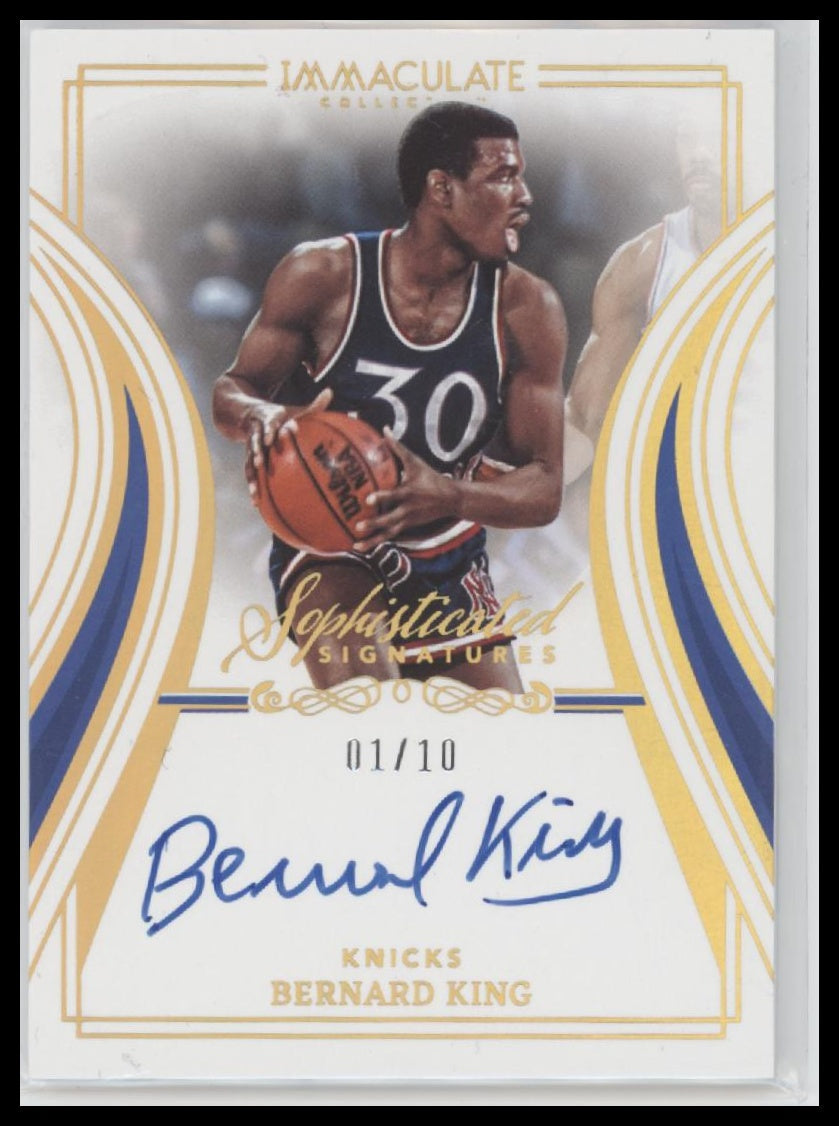 2022-23 Panini I.C. Sophisticated Auto Gold Bernard King #/10 #SS-BKG