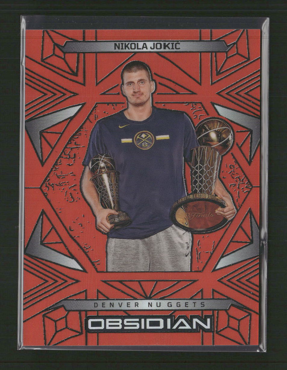 2024-25 Panini Obsidian Electric Etch Orange Flood Nikola Jokic #/125 #184