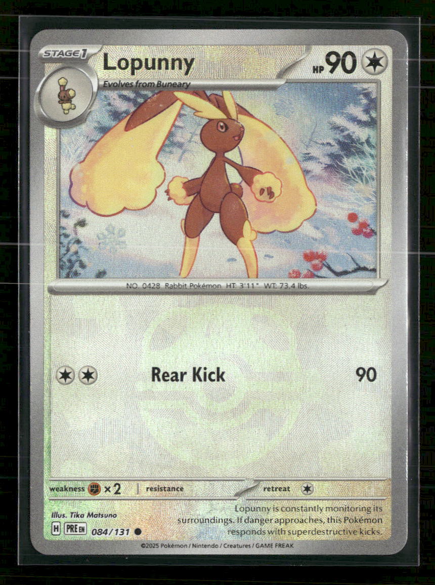 SV: Prismatic Evolutions Lopunny (Master Ball Pattern) #084/131