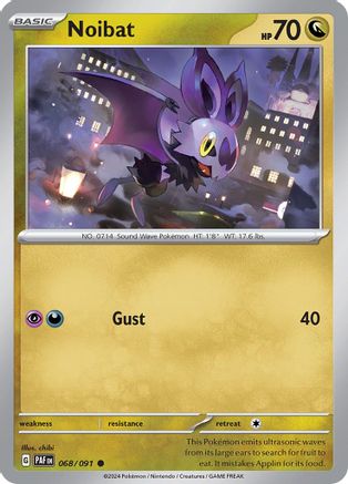 Noibat 068/091 - SV Paldean Fates Reverse Holofoil