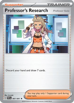 Professor's Research 087/091 - SV Paldean Fates Holofoil