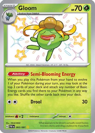 Gloom 093/091 - SV Paldean Fates Holofoil