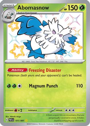 Abomasnow 101/091 - SV Paldean Fates Holofoil
