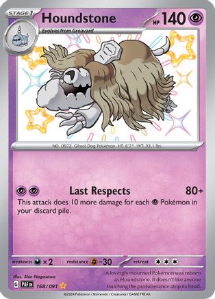 Houndstone 168/091 - SV Paldean Fates Holofoil