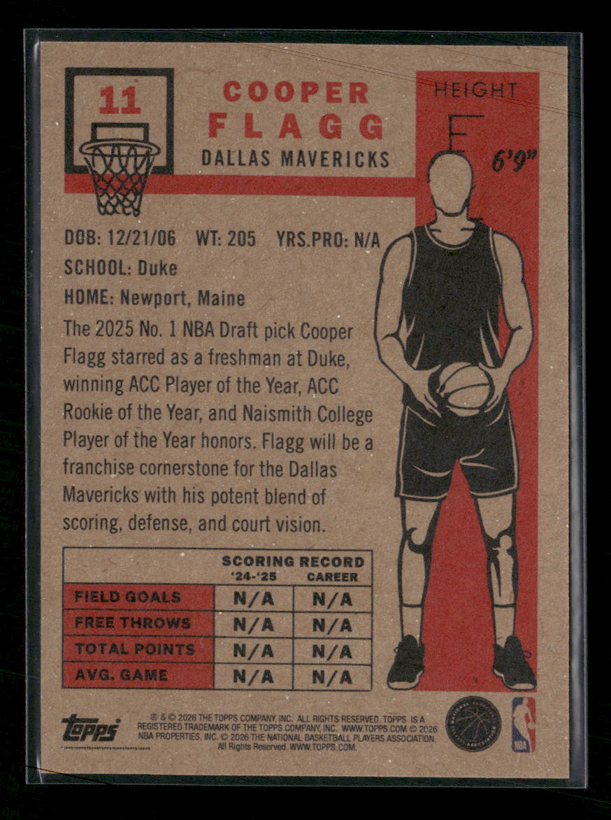 2025-26 Topps Living Cooper Flagg #11