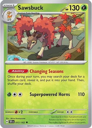 Sawsbuck 017/162 - SV05 Temporal Forces