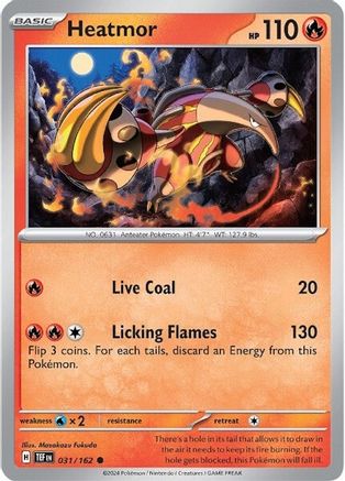 Heatmor 031/162 - SV05 Temporal Forces Reverse Holofoil