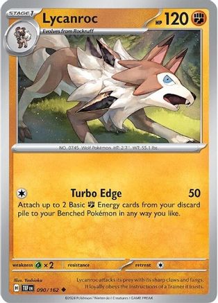 Lycanroc 090/162 - SV05 Temporal Forces Reverse Holofoil