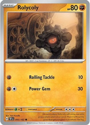 Rolycoly 093/162 - SV05 Temporal Forces Reverse Holofoil