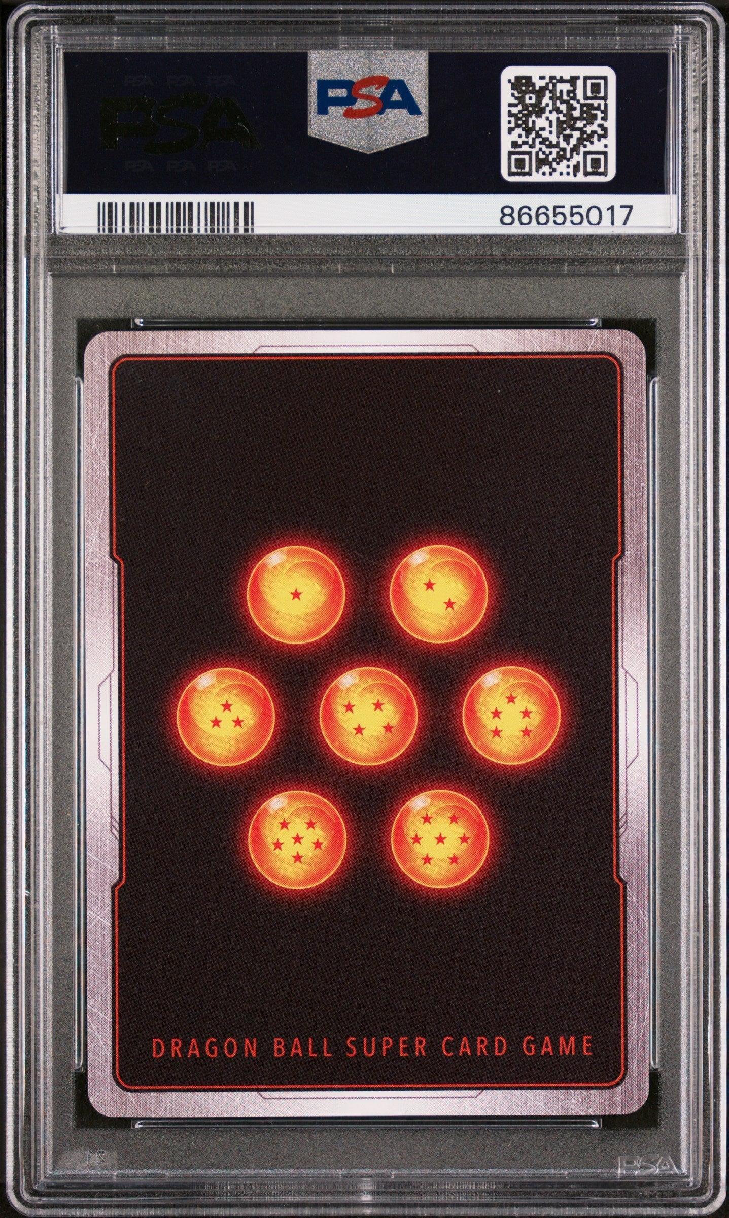 2022 DRAGON BALL SUPER DAWN OF THE Z-LEGENDS SS VEGETA, BRS/STRGTH #P-401 PSA 10