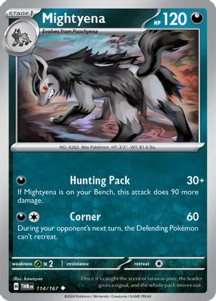 Mightyena 114/167 - SV06 Twilight Masquerade Reverse Holofoil