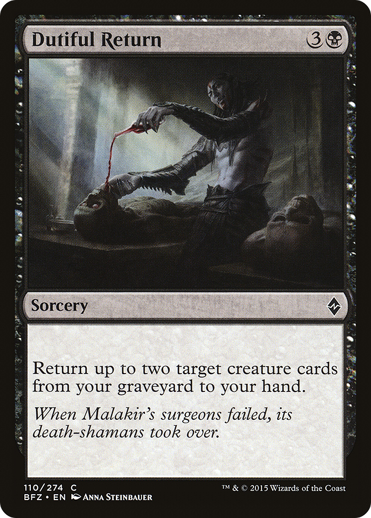 Dutiful Return (BFZ-110) - Battle for Zendikar