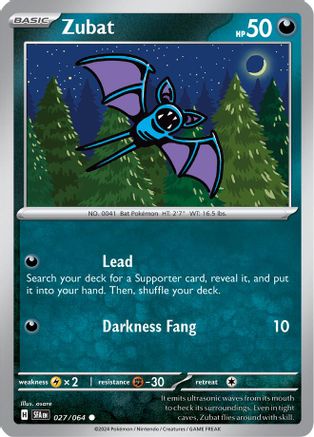 Zubat 027/064 - SV Shrouded Fable Reverse Holofoil