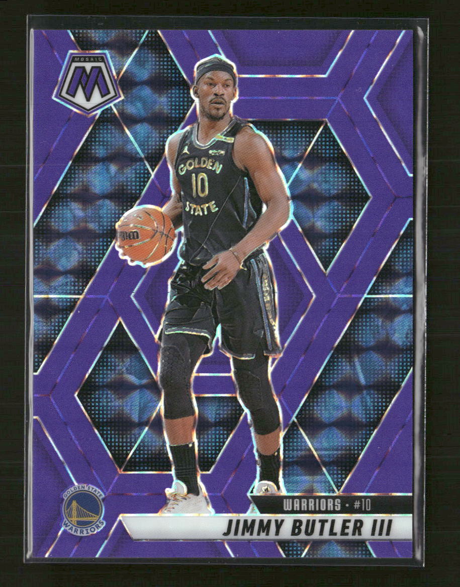 2024-25 Panini Mosaic Purple Fluorescent Mosaic Jimmy Butler III #/249 #148