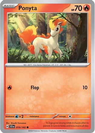 Ponyta 019/142 - SV07 Stellar Crown Reverse Holofoil