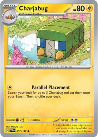 Charjabug 052/142 - SV07 Stellar Crown Reverse Holofoil