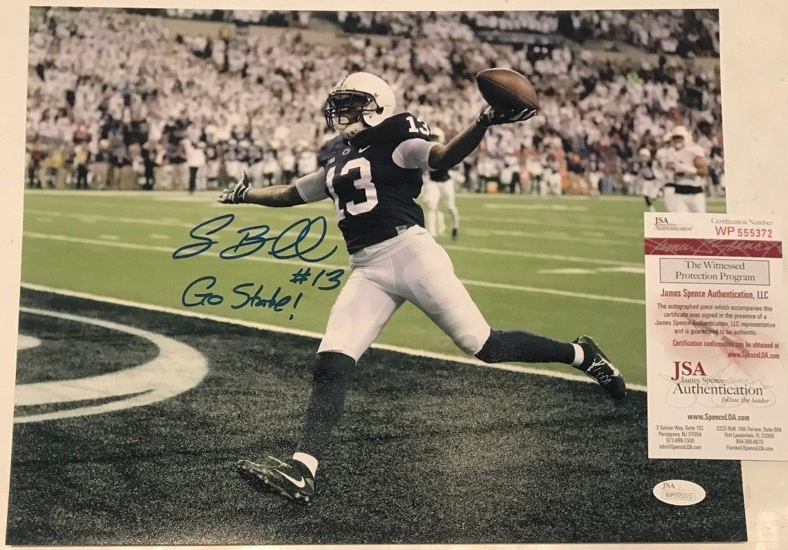 Saeed Blacknall Autographed Signed Inscribed Penn State 11X14 Photo Jsa Coa