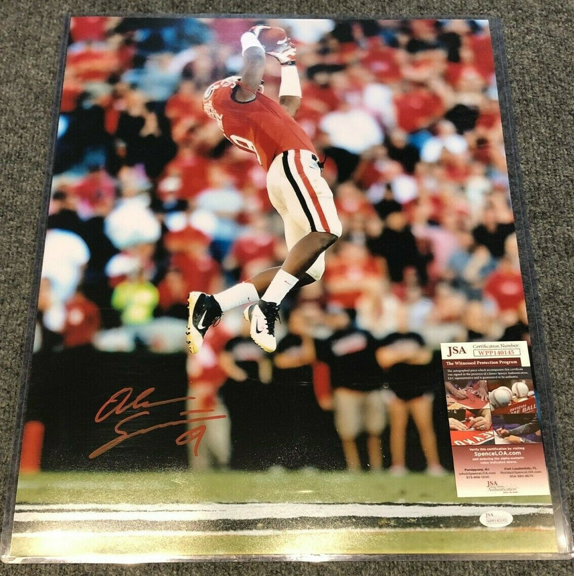 Georgia Bulldogs Alec Ogletree Autographed Signed 16X20 Photo Jsa Coa