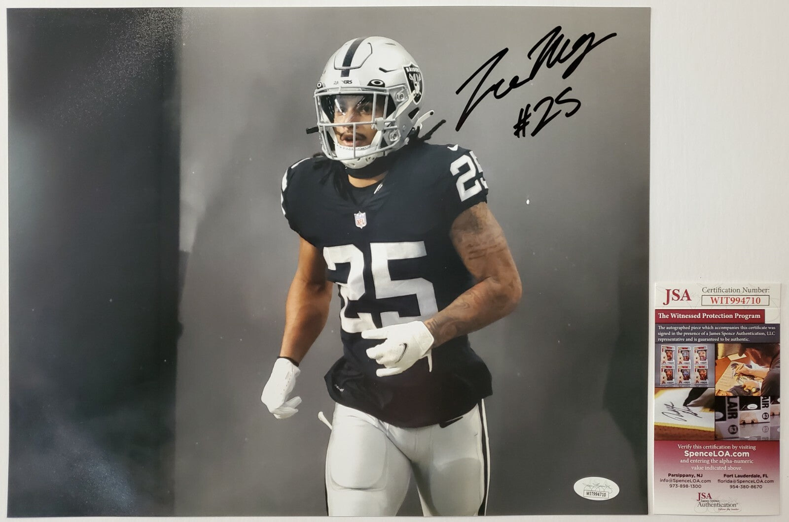 Las Vegas Raiders Trevon Moehrig Autographed 11X14 Photo Jsa Coa