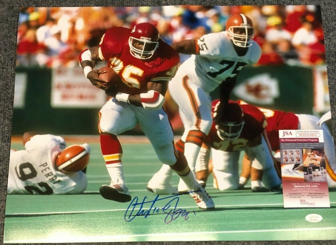 Kansas City Chiefs Christian Okoye Autographed Signed 16X20 Photo Jsa Coa