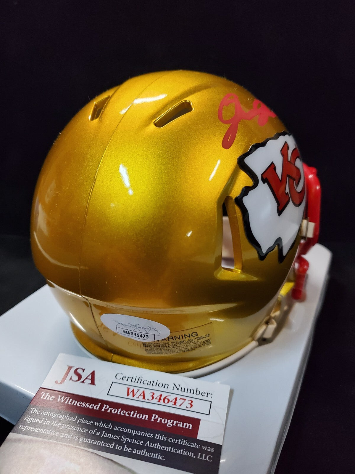 Kansas City Chiefs L'jarius Sneed Autographed Signed Flash Mini Helmet Jsa Coa