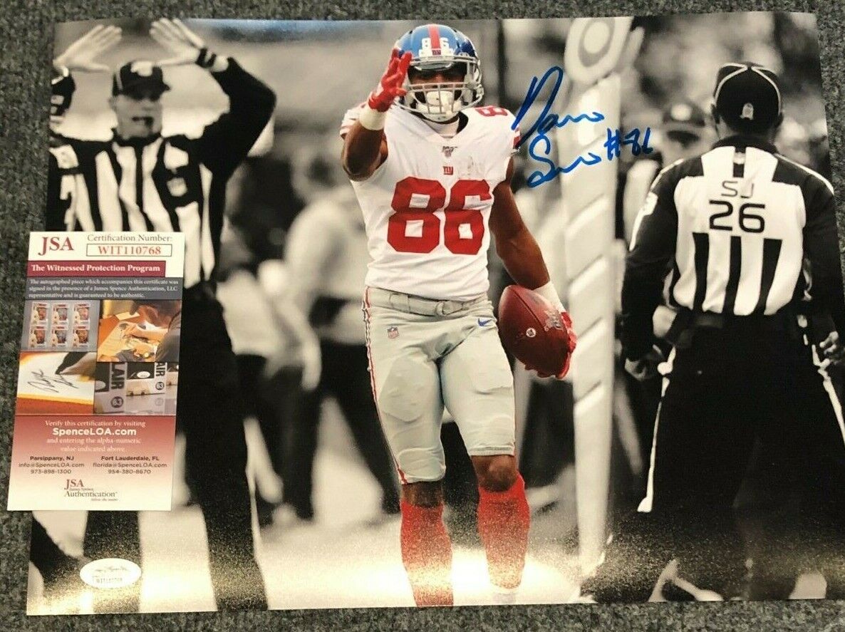 Ny Giants Darius Slayton Autographed Signed 11X14 Photo Jsa Coa