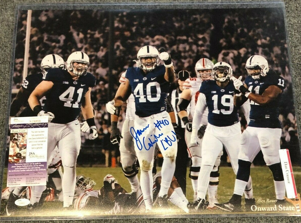 Jason Cabinda Autographed Signed Insc. Penn State 16X20 Photo Jsa Coa