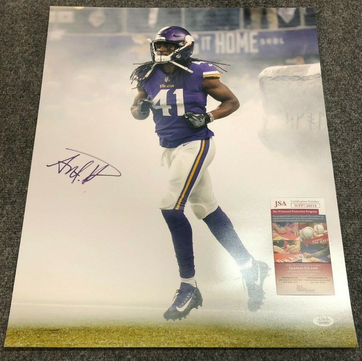 Minnesota Vikings Anthony Harris Autographed Signed 16X20 Photo Jsa Coa