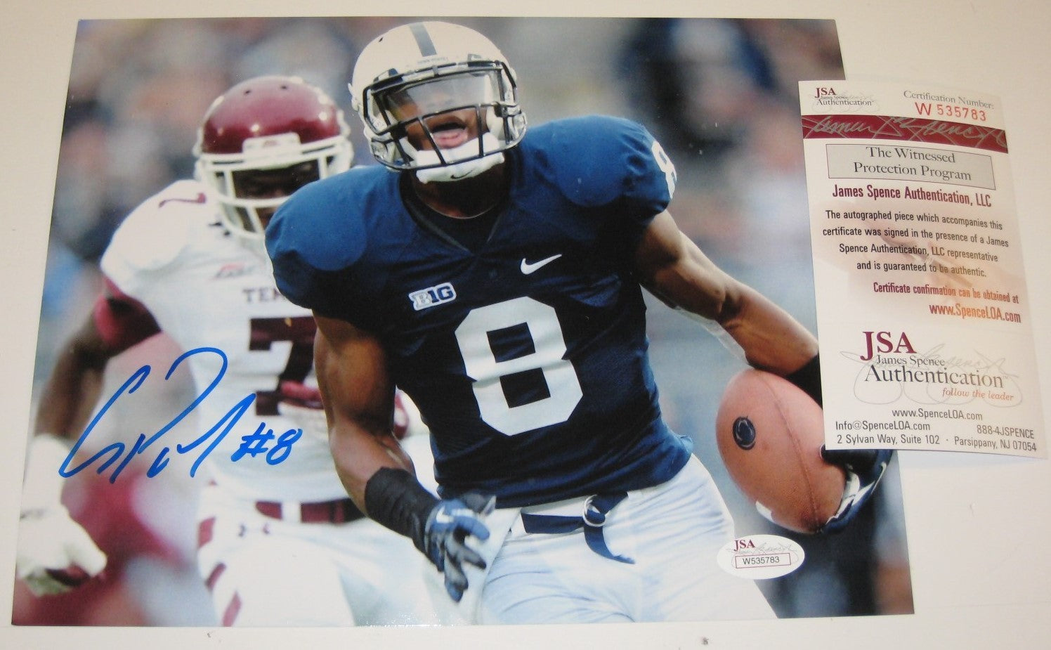 Allen Robinson Autographed Signed Penn State 8X10 Photo Jsa Coa
