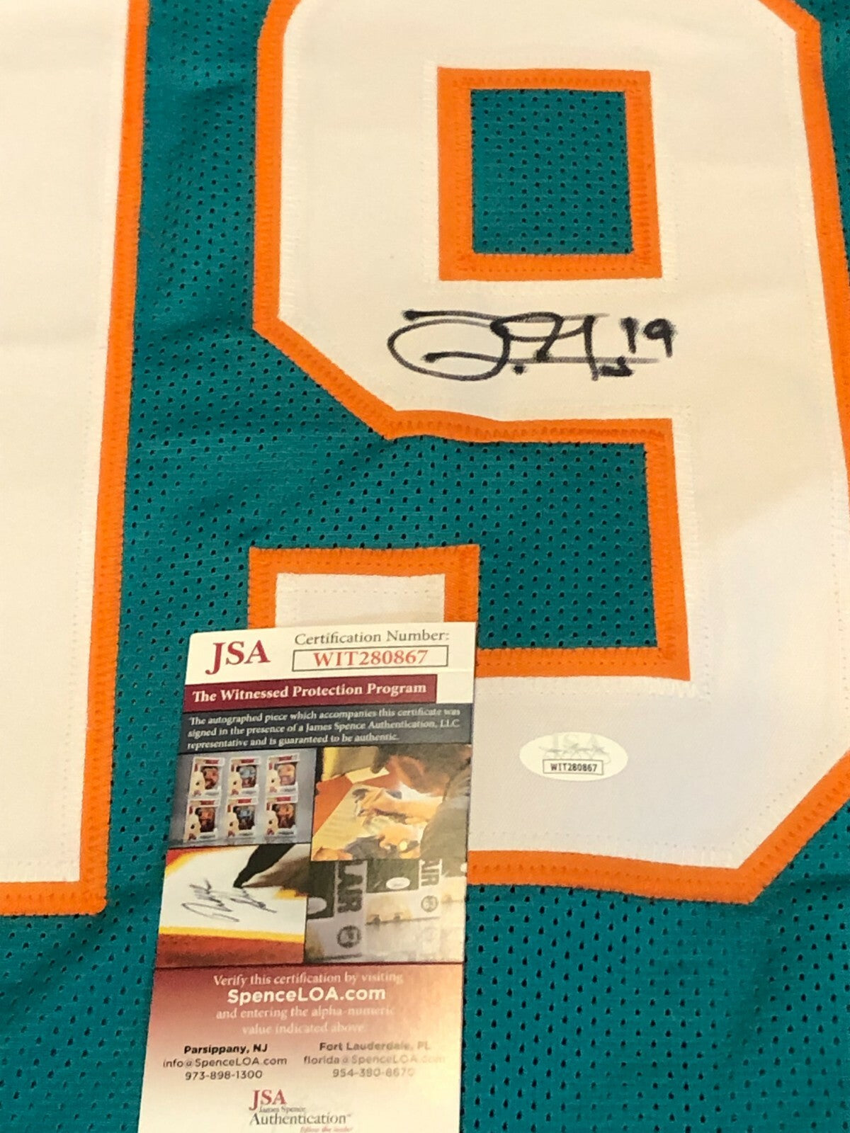 Miami Dolphins Jakeem Grant Autographed Signed Jersey Jsa Coa