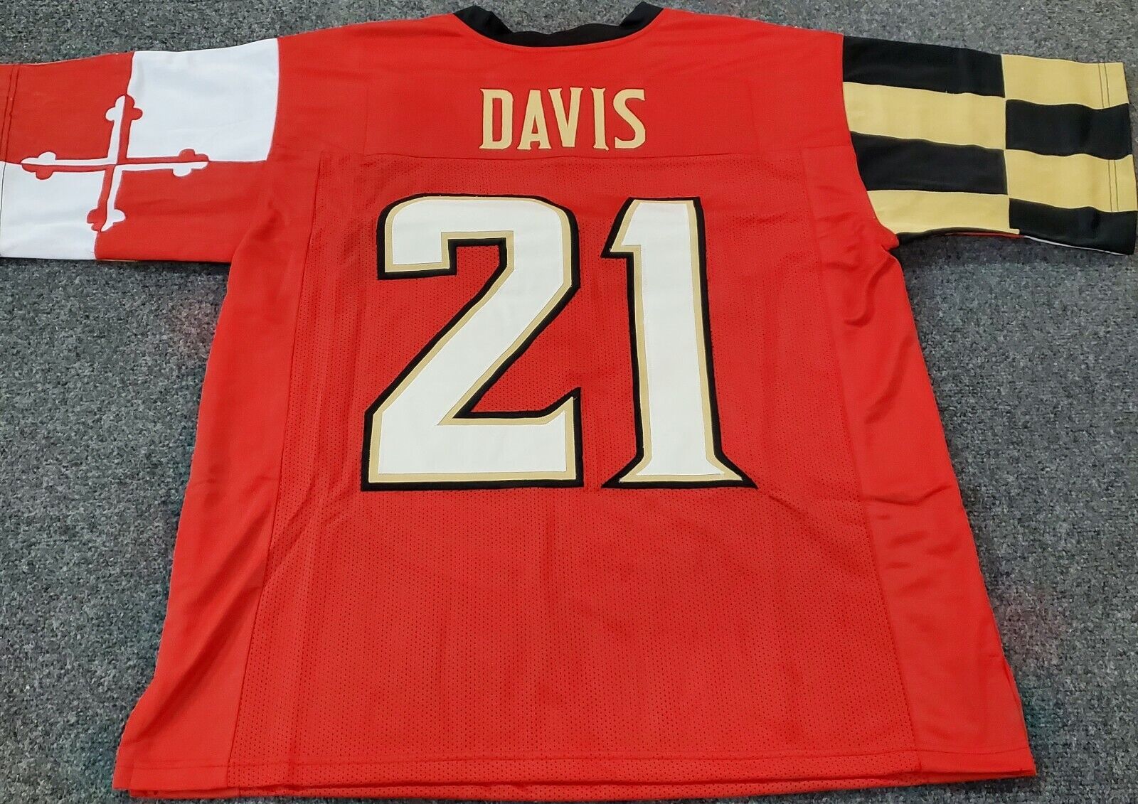 Sean Davis Custom Unsigned Maryland Terrapins Jersey