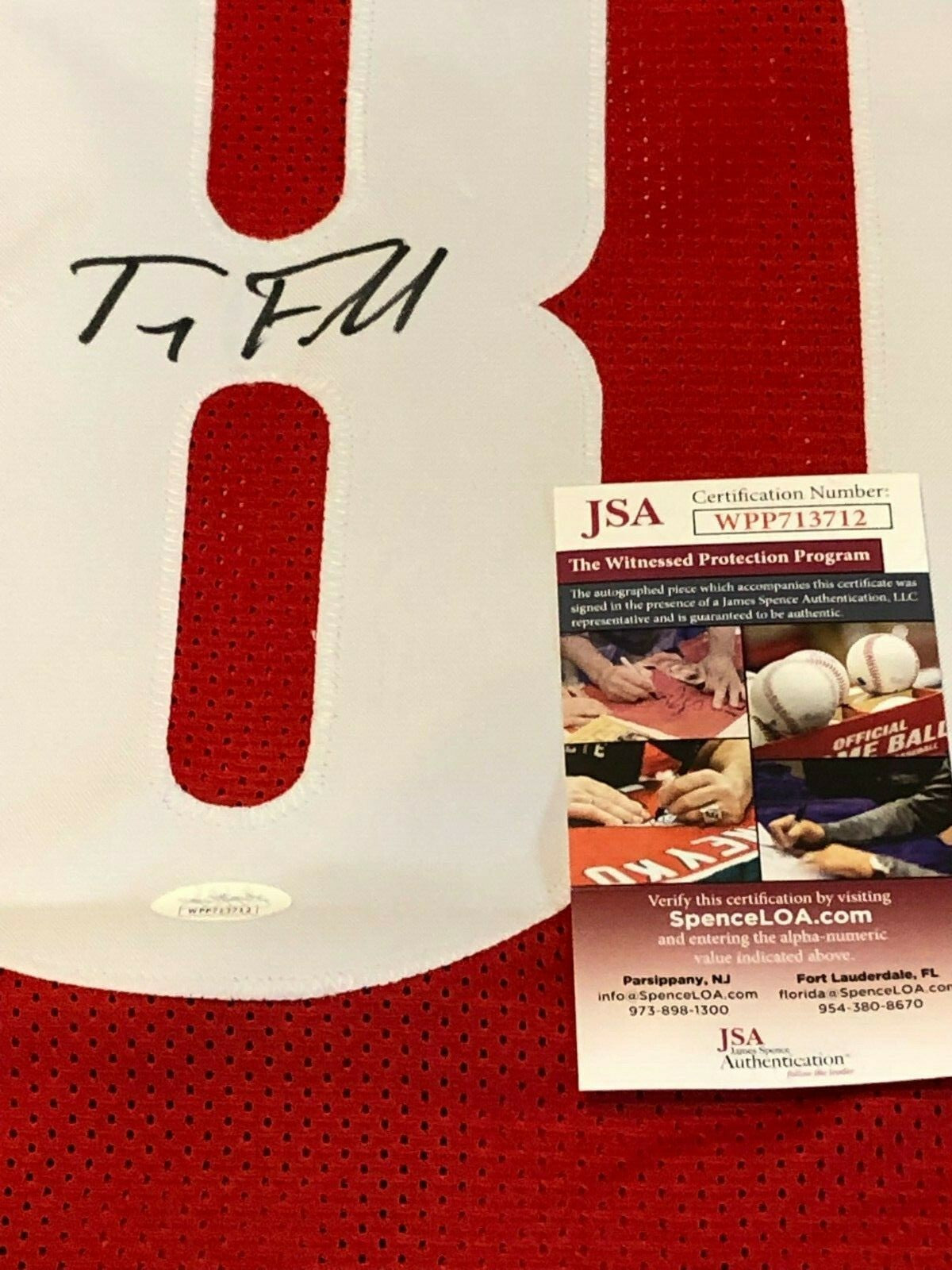 Wisconsin Badgers Troy Fumagalli Autographed Signed Jersey Jsa Coa